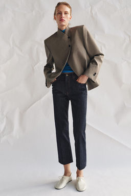 ZW COLLECTION BOOTCUT MID-WAIST JEANS - Zara фото 15