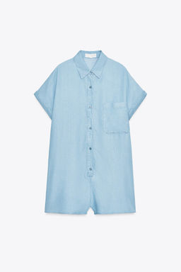 FLOWING JUMPSUIT WITH POCKETS - Zara фото 10