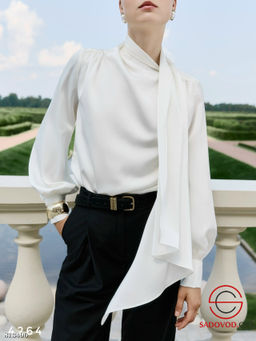 Блуза женская с шлейфом