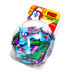 Цена за 55 шт. Мармелад Пингвины YUKI TUKI 55шт х 7,5г сфера