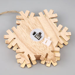 Ёлочная игрушка Дед Мороз с подарками, 15.5 см, 1 LED, от батареек, свечение тёплое белое - Luazon lighting фото 3