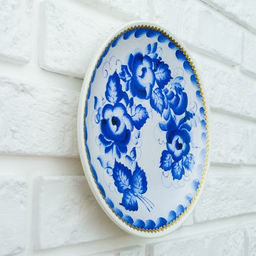 Тарелка декоративная Гжель, D = 20 см - Simaland фото 8