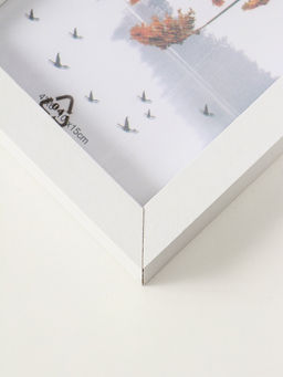 Цена за 2 шт. Фоторамка МДФ на 1 фото 10х15 см "Белая классика" 2,5х13х18 см