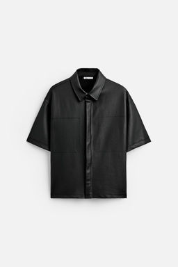 WAXED-EFFECT SHIRT - Zara фото 6