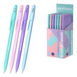 Цена за 50 шт. Ручка шариковая ErichKrause R-301 Stick Pastel 0.7, цвет чернил синий (в коробке по 50 шт.)