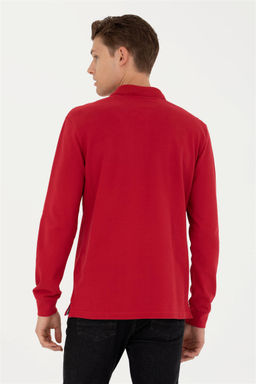 U. S. Polo Assn / Мужской красный базовый свитшот - U.s. polo assn фото 5