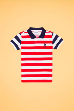 U. S. Polo Assn Красная футболка-поло для мальчика - U.s. polo assn фото 5