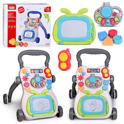 Каталка "Арт-мобиль" звук, доска для рисования, в коробке