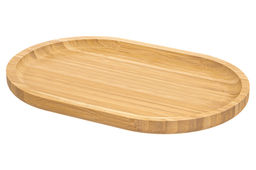 Поднос сервировочный 30*20*2 см, овальный, бамбук - Elan gallery фото 3
