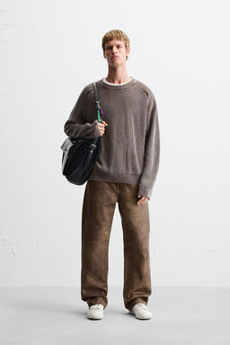 FADED TEXTURED SWEATER - Zara фото 10