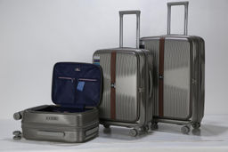 Набор чемоданов , тройка, полипропилен, 2514 Бронзовый