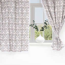 Шторы для кухни с подхватами «Этель» Classic, 150×150 см - 2 шт.,100% хлопок, рогожка 186 г/м²