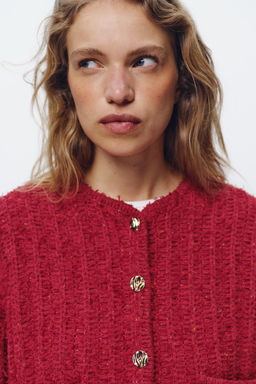 3/4 LENGTH SLEEVE KNIT CARDIGAN - Zara фото 4