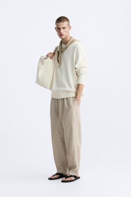 ZARA %100 KETEN ELAST?K BELL? PANTOLON  фото 27