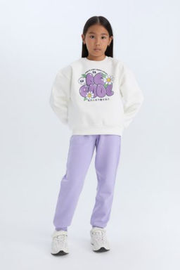 K?z Cocuk Beli Pacas? Lastikli Bask?l? Jogger Esofman Alt?