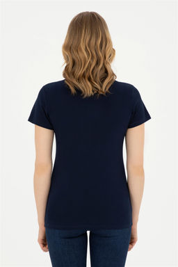 Женская темно-синяя футболка - U.s. polo assn фото 5