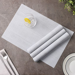 Набор салфеток сервировочных Доляна Дерево, 4 шт, 4530 см, цвет молочный