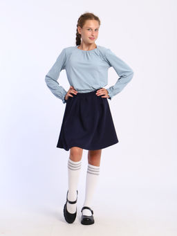 Лонгслив Анечка серо-голубой Ладошки  фото 3