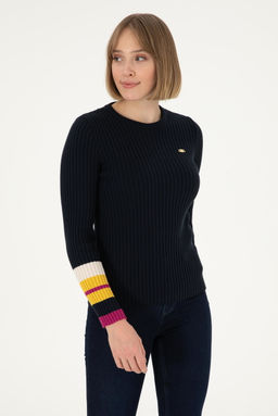 Женский темно-синий свитер Неожиданная скидка в корзине - U.s. polo assn фото 3