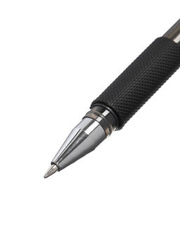 Цена за 12 шт. Ручка гелевая, чёрный стержень, узел 0.5 мм, резиновый упор