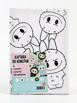 Картина по номерам Пушистики 21?15 см