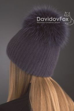Шапка Лыжница норка орнамент байкал