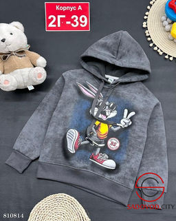 Толстовка с начёсом для девочки