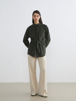 Beli Ku?akl? Kad?n Kadife G?mlek Tunik