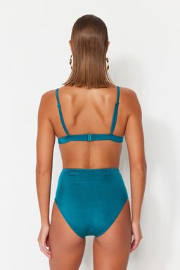 Kahverengi Drapeli Super Yuksek Bel Hipster Bikini Alt? TBESS21BA0178 - Trendyolmilla фото 15