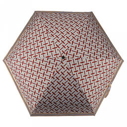 Зонт-мини механический Орнамент ткань эпонж (полиэстер) + черное УФ-покрытие, 6 лучей, д/купола 90см, 5 сложений, 17см в сложенном виде, механизм против ветра, пластмассовая ручка, цвет ванильный, 225гр (Китай) - Домашняя Мода фото 4