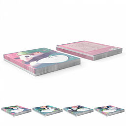 Цена за 10 шт. Тетрадь школьная ученическая ErichKrause Panda Hugs, 18 листов, линейка (в плёнке по 10 шт.)_MIX-PACK  фото 9