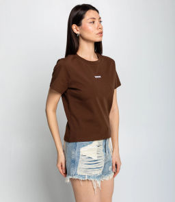Футболка #КТ230, шоколадный