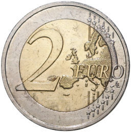 Монета 2 евро 2010 года Франция  70 лет речи Шарля де Голля Ко всем французам