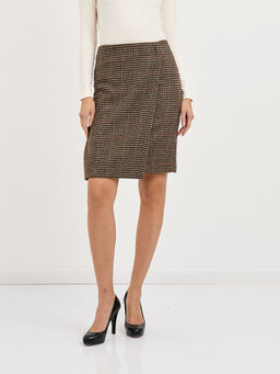 юбка с узором гусиная лапка - Glenfield фото 2