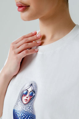 Арт. 3-1155 Футболка женская 44-50 (4 шт) Цвет:молочный - Калинка фото 21