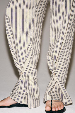 PANTAL?N RECTO RAYAS ZW COLLECTION / Gris