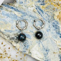 Серьги из Хризоколлы - Радуга самоцветов фото 2