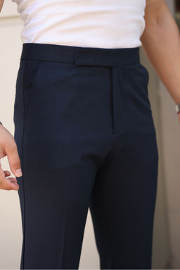 Lacivert Erkek Yeni Italyan Kesim Kumas Pantolon TMNAW26PL00016