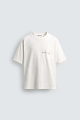 SLOGAN PRINT POCKET T-SHIRT - Zara фото 7