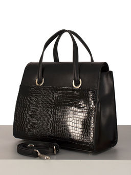 LACCOMA сумка WJD6707-черный эко кожа хлопок  фото 6