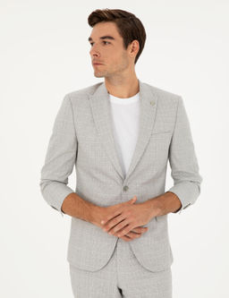 Gri Ex. Slim Fit Tak_m Elbise