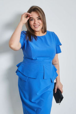 Платье Luxury Moda 1409 синий