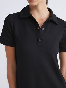 Polo Yaka A Kesim Mini Elbise