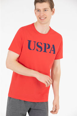 Мужская красная базовая футболка с круглым вырезом - U.s. polo assn фото 17