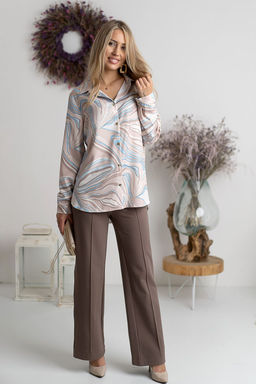 Брюки Nika.PL Hajdan-30 бежевый  фото 4