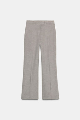 TEXTURED RUSTIC STRAIGHT-LEG TROUSERS - Zara фото 6