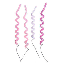 Цена за 2 шт. Топперы для торта «Спиральки», тянутся, нежно-розовый