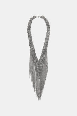 FRINGED MESH NECKLACE - Zara фото 2