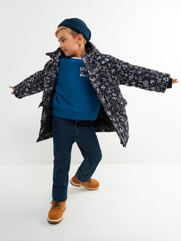 ACOOLA / Куртка детская для мальчиков Japa черный принт  фото 2