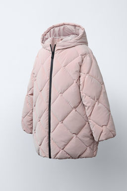 LONG RUBBERISED PUFFER COAT - Zara фото 2